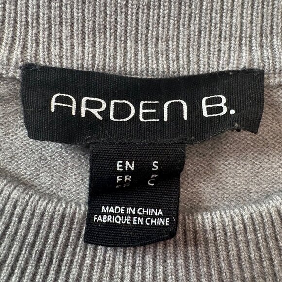 Womens Gray Knit Sweater Black Fair Isle Pattern Crew Neck Long Sleeve Size S - Picture 5 of 12